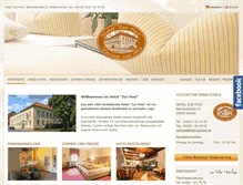 Tablet Screenshot of hotel-wurzen.de